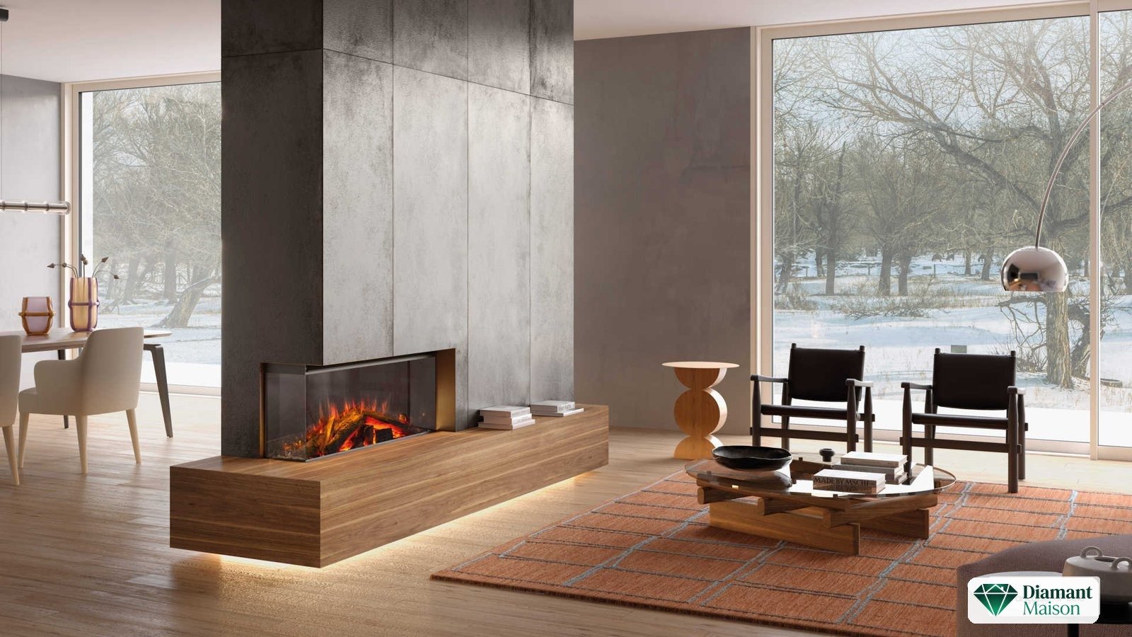 Cheminée électrique Lumen 1200 2000W - LA NORDICA EXTRAFLAME