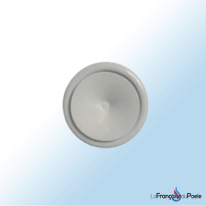 Bouche de soufflage air chaud 80 mm en acier - RAL 9010