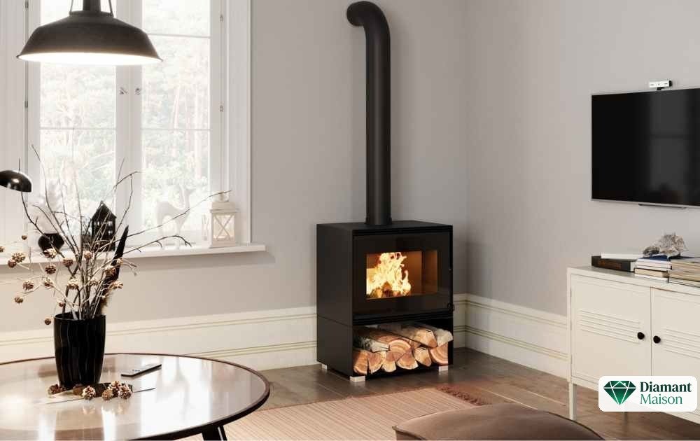 Poêle à bois Mélèze Bûche 50 cm - 10.8 kW